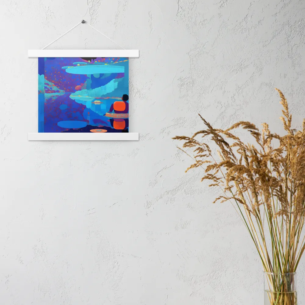 Reflections of Serenity | Poster With White Wood Hanger | 10″×10″