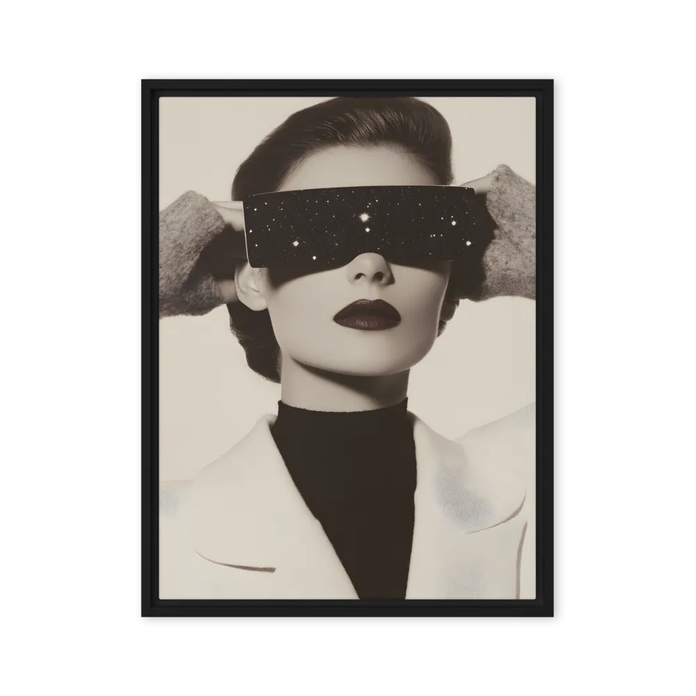 Celestial Elegance | Canvas with Black Frame | 24″×32″