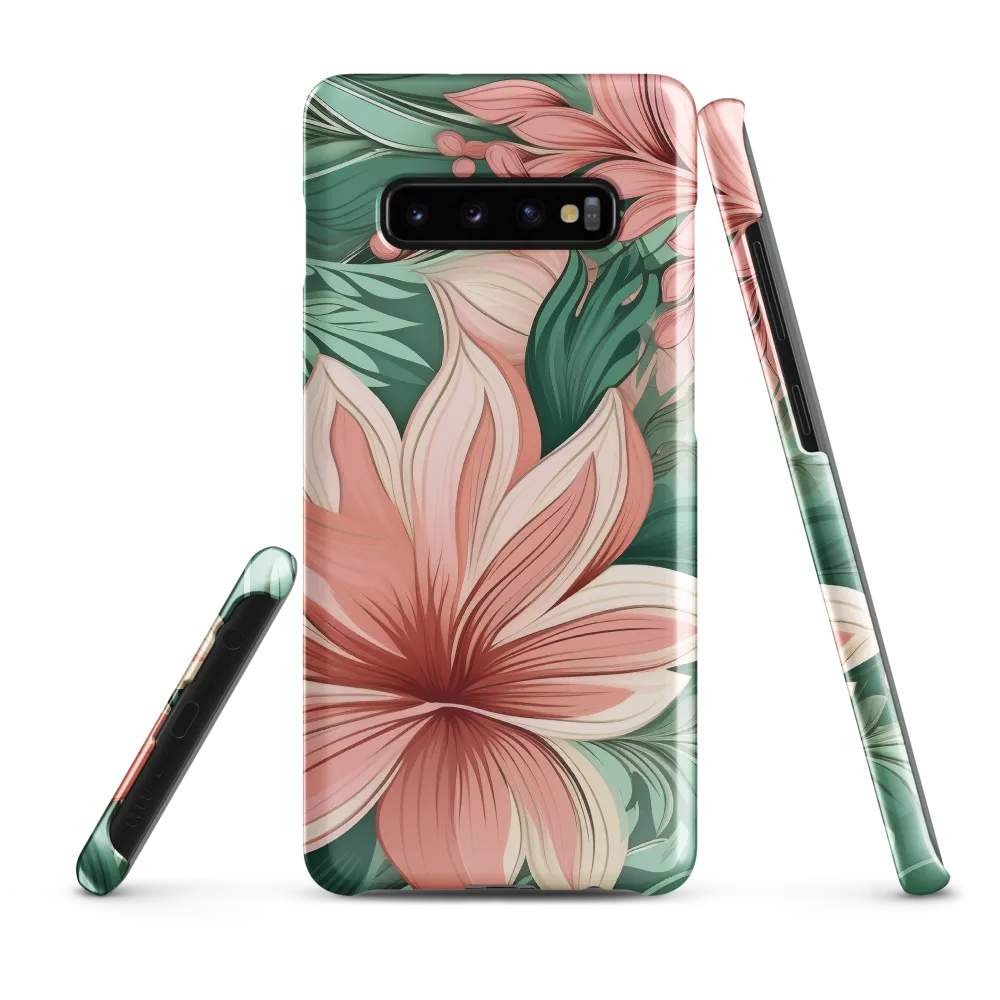 Tropical Blossoms | Phone Case |  S10 Plus | Snap Case | Glossy