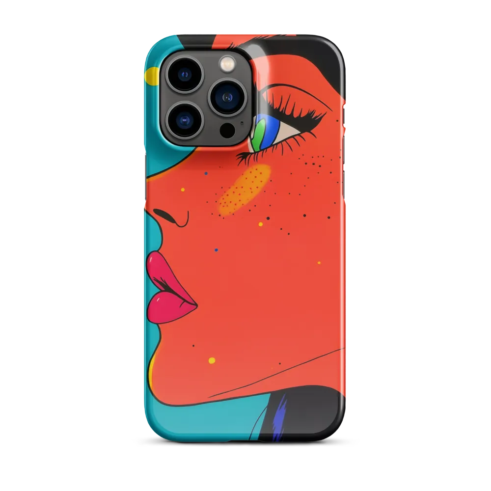 Vibrant Feminine Profile in Pop Art
