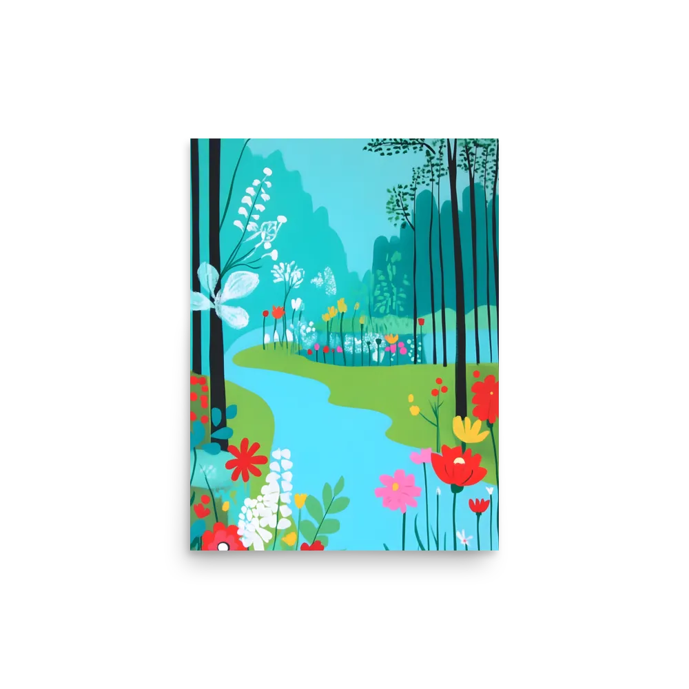 Whispers of Spring: A Colorful Retreat | Poster | 12″×16″