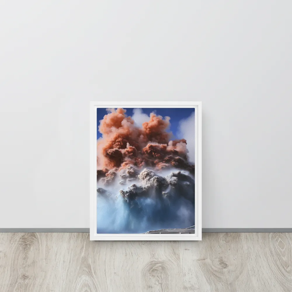 Eruption of Elements | Canvas with White Frame | 11″×14″
