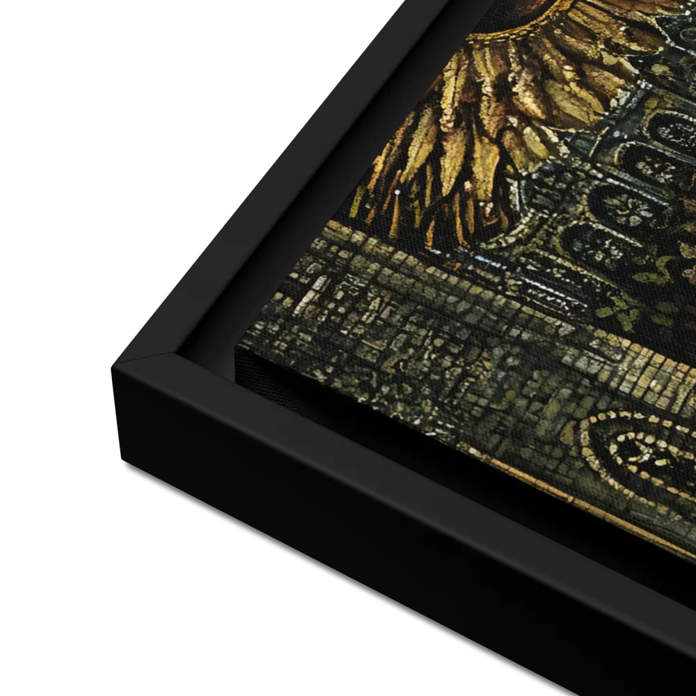 Nature’s Embrace: The Infinite Connection | Canvas with Black Frame | 18″×24″