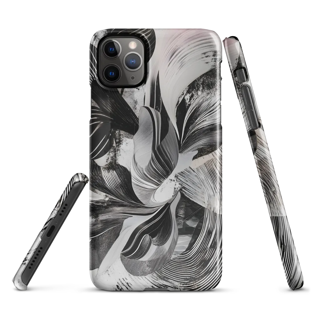 Fluid Harmony in Monochrome | Phone Case |  11 Pro Max | Snap Case | Glossy