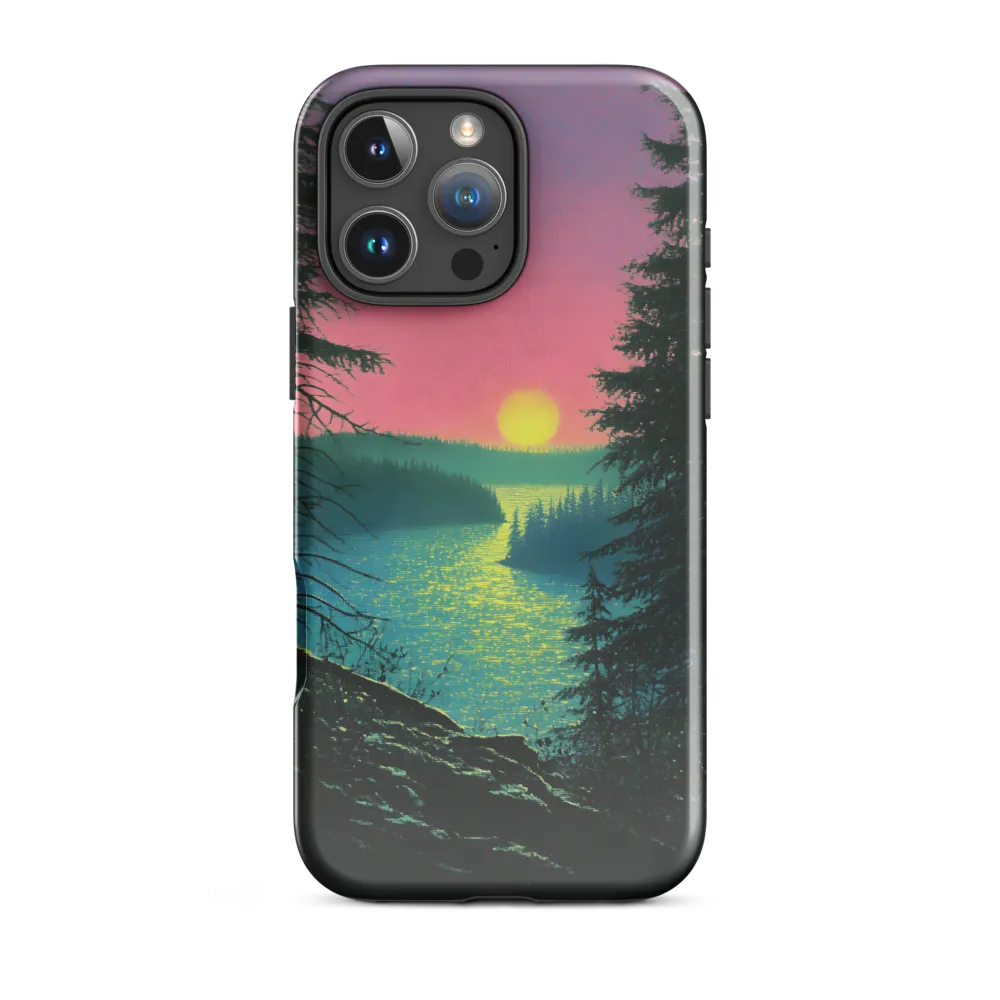 Serene Sunset by the Tranquil River
