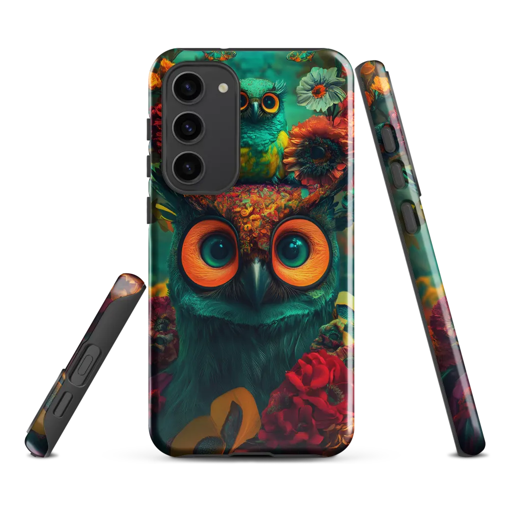 Majestic Harmony: The Floral Owl
