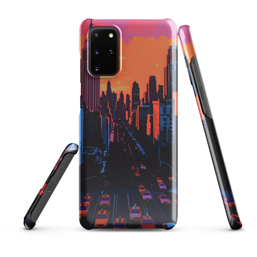 Sunset Over Skyscrapers | Phone Case |  S20 Plus | Snap Case | Glossy