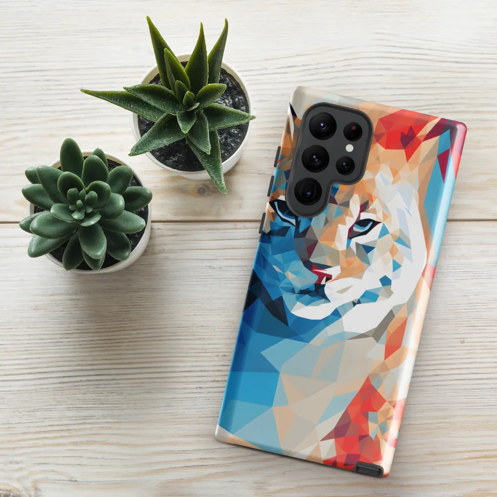 Facets of Feline Wonder | Phone Case |  S22 Ultra | Tough Case | Glossy