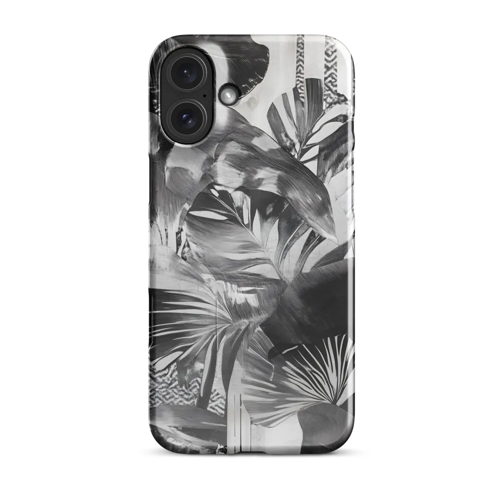Monochrome Serenity in Tropical Foliage