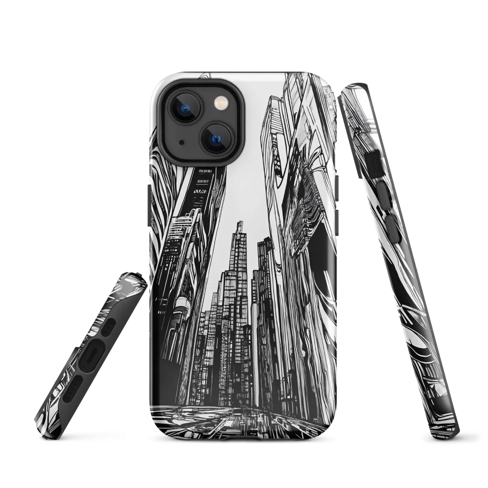 Urban Echoes: A Line Art Journey