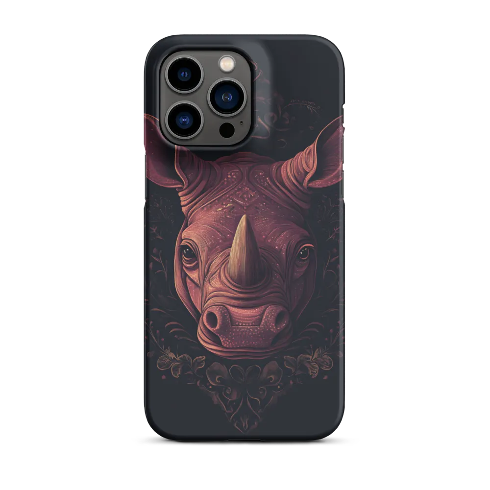 Regal Rhinoceros | Phone Case |  14 Pro Max | Snap Case | Matte