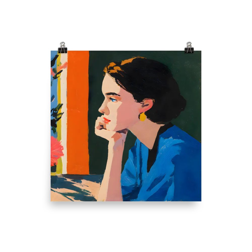 Pensive Profile 
 Poster | 12″x 12″