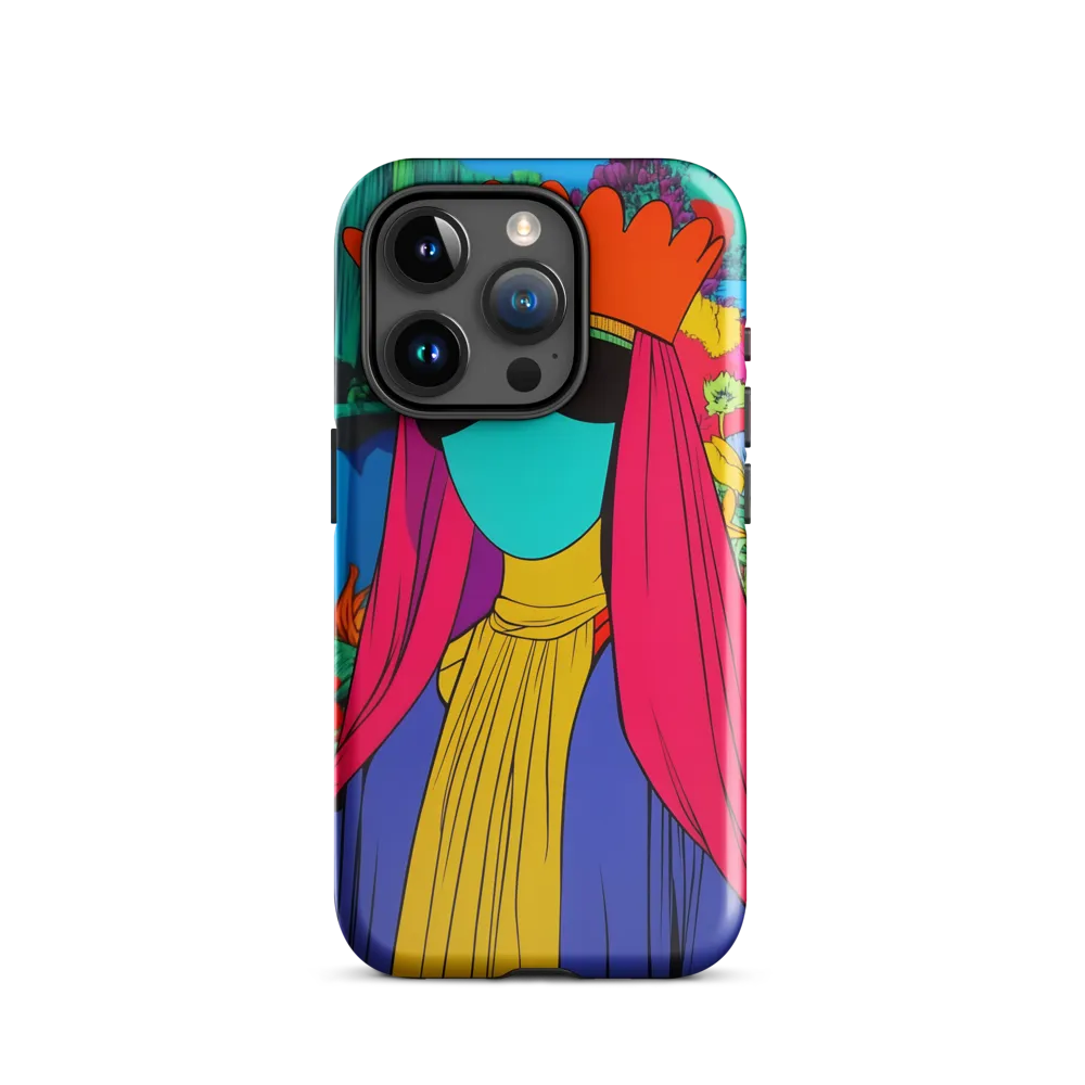 Crowned Surrealism | Phone Case |  15 Pro | Tough Case | Glossy