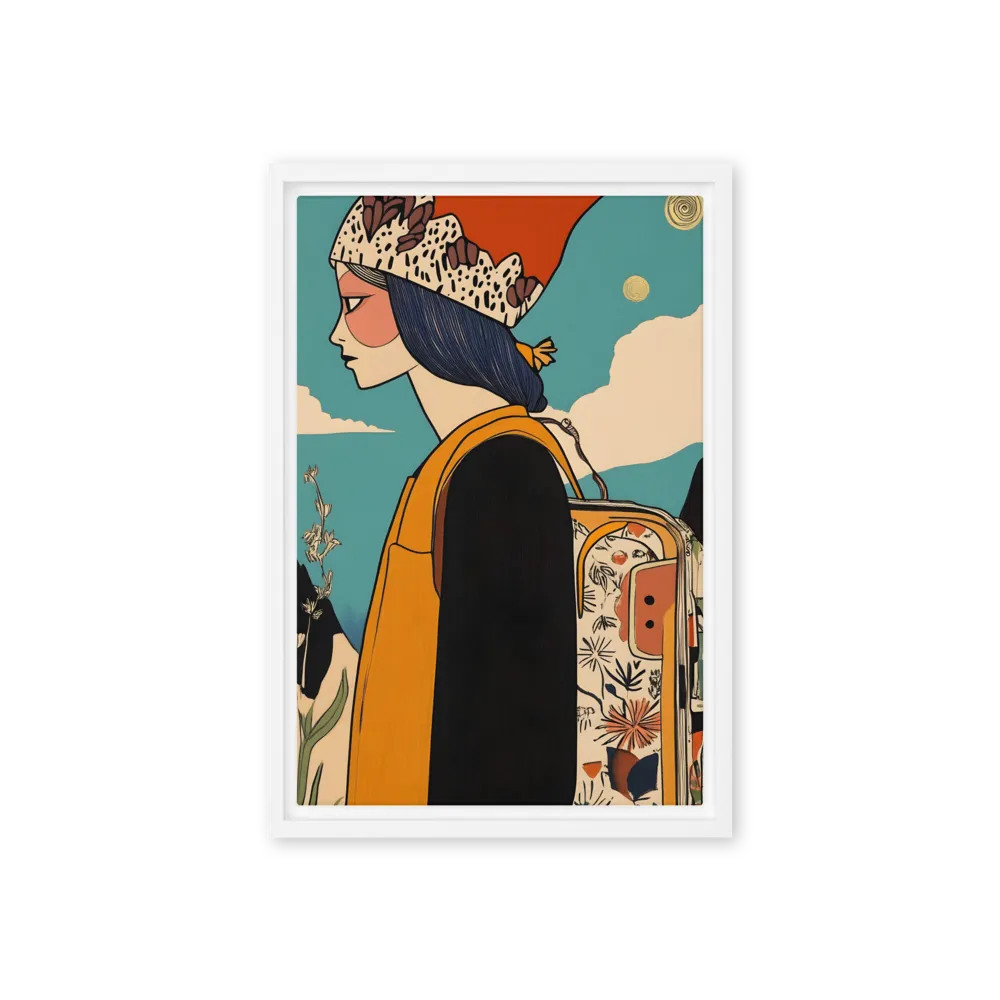 Journey's Serenity | Canvas with White Frame | 12″×18″