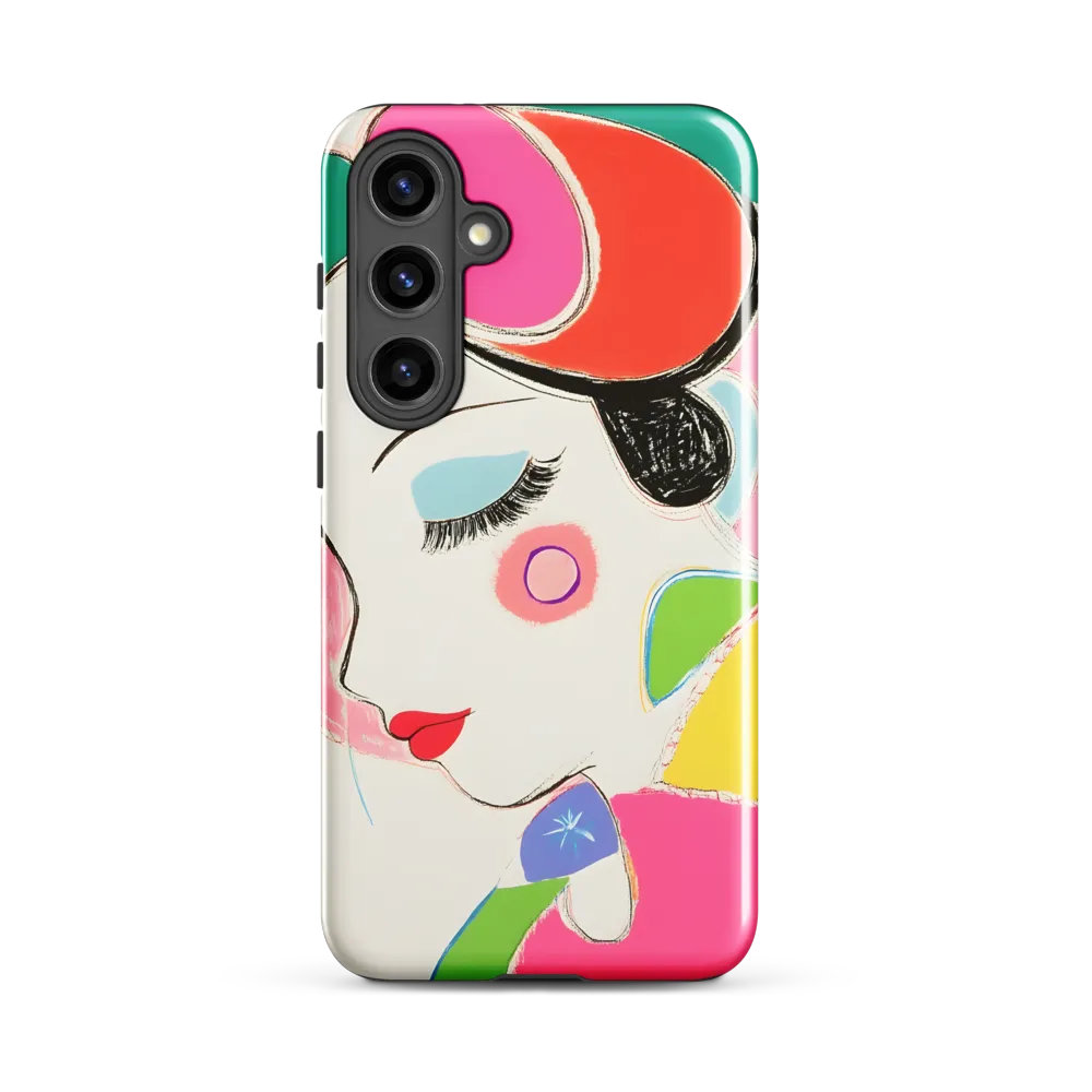 Whimsical Portrait in Colorful Abstraction