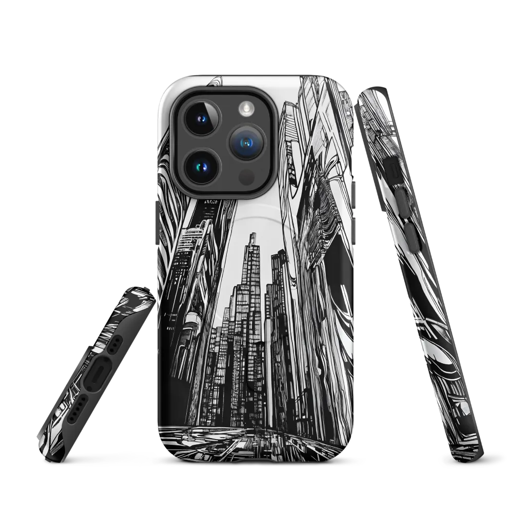Urban Echoes: A Line Art Journey