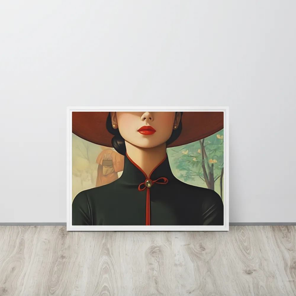 Elegance in Tranquility | Canvas with White Frame | 18″×24″