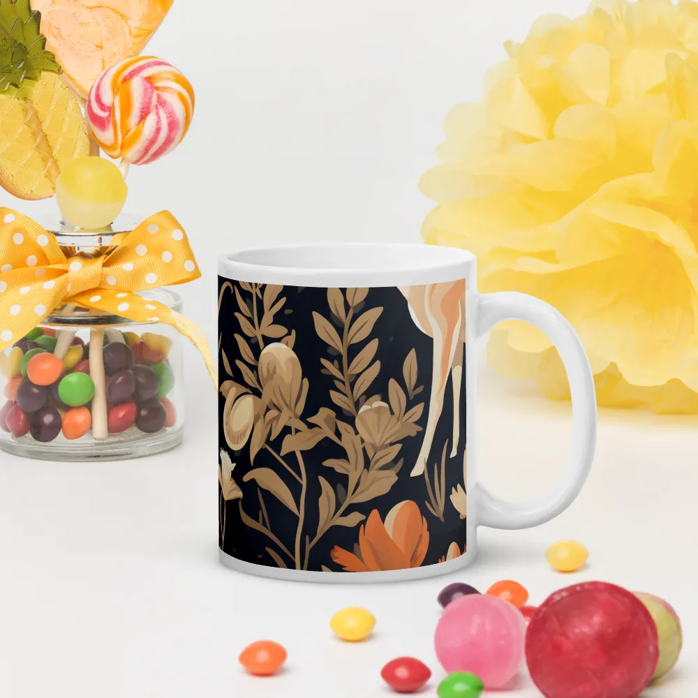 Floral Harmony: A Dance in the Dark | Mugs | Multiple Sizes & Colors