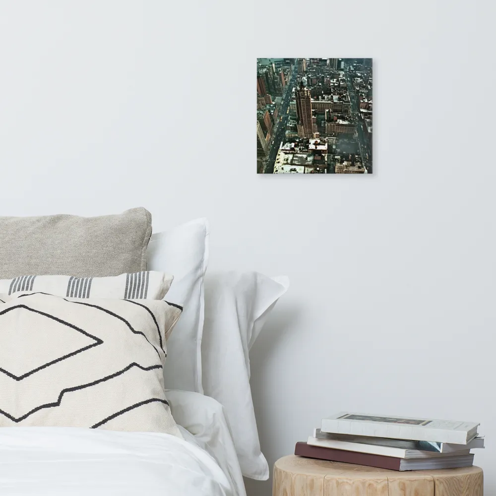 Aerial Symphony of Urban Life | Canvas | 12″×12″