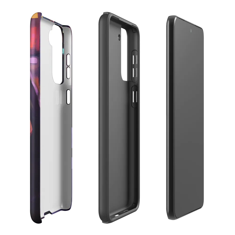 Wandering Through Neon Dreams | Phone Case |  S21 Plus | Tough Case | Matte