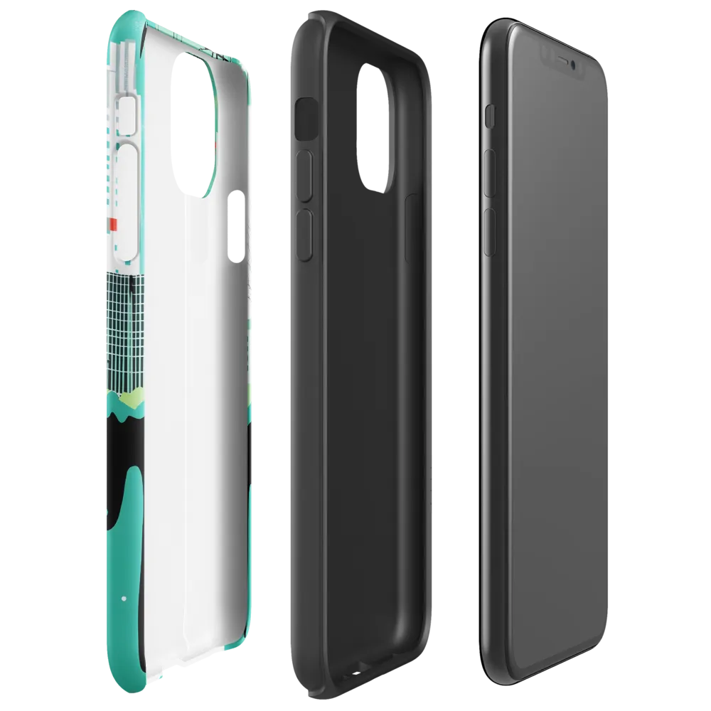 Urban Symphony: A Teal Tale | Phone Case |  11 Pro Max | Tough Case | Glossy