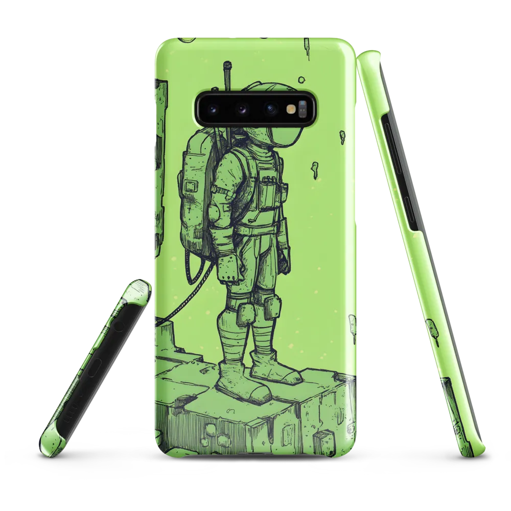 Exploration in a Green Cosmos | Phone Case |  S10 Plus | Snap Case | Glossy