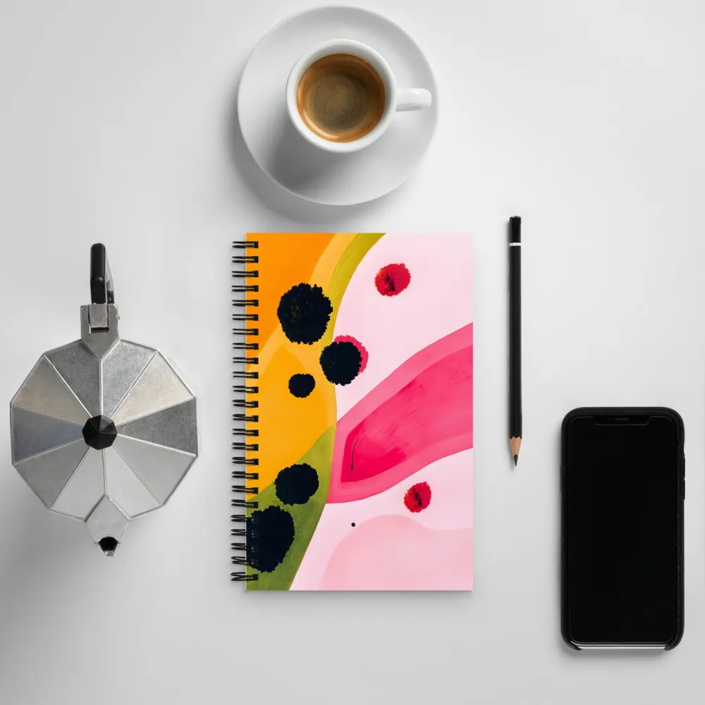 Dynamic Harmony of Color and Form | Spiral Notebook