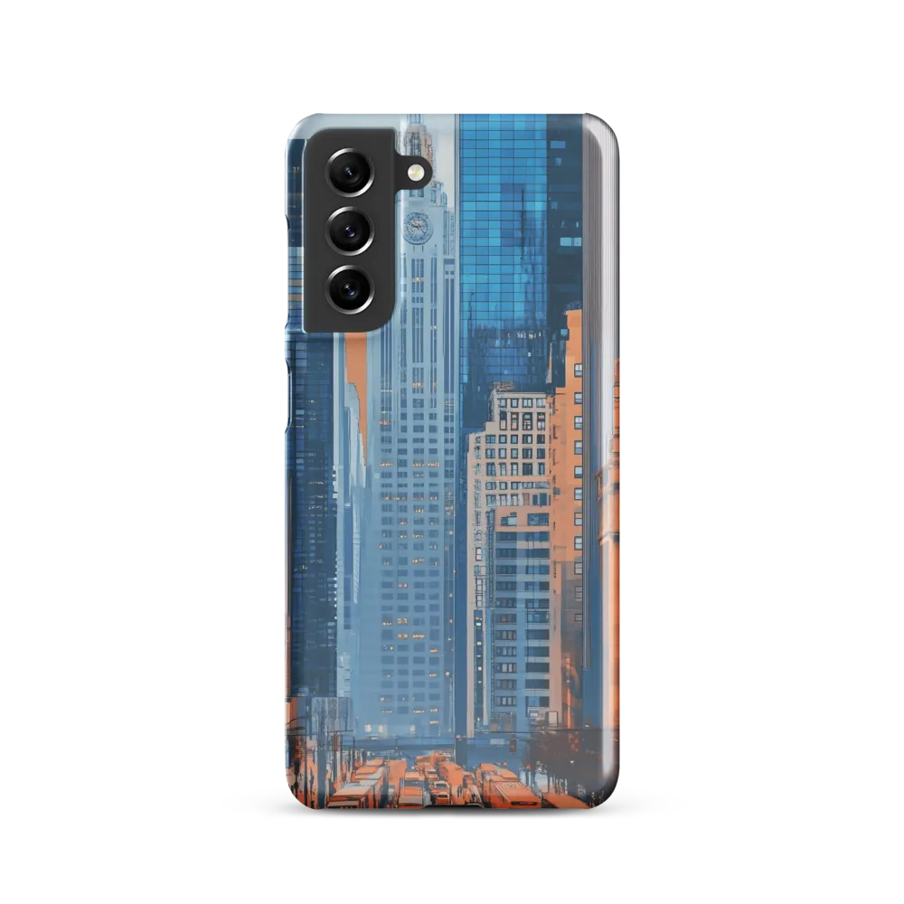 Urban Symphony in Blue and Orange