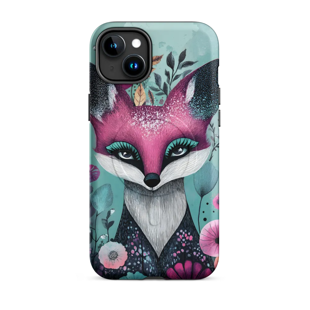 Whimsical Fox Among Blossoms | Phone Case |  15 Plus | MagSafe® Tough Case | Matte