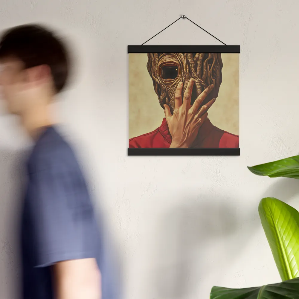 The Mask of Roots | Poster With Black Wood Hanger | 12″×12″