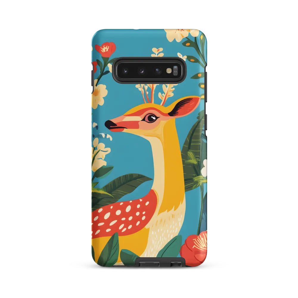 Serene Majesty: A Vibrant Deer Amidst Flora
