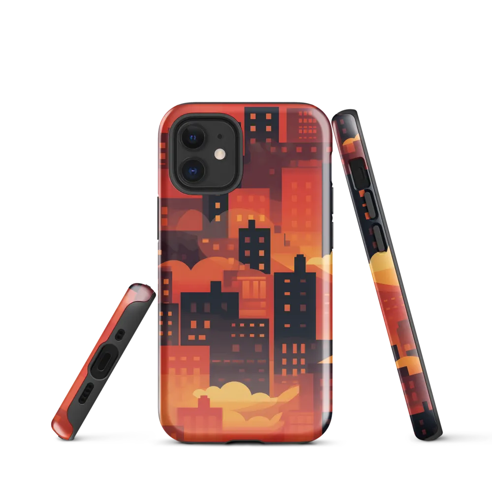 Radiance of the Urban Horizon | Phone Case |  12 mini | Tough Case | Glossy