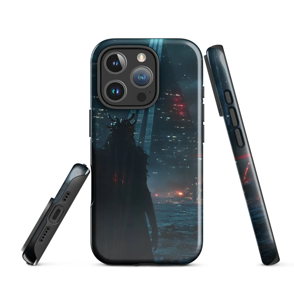 The Guardian of the Neon City | Phone Case |  16 Pro | Tough Case | Glossy