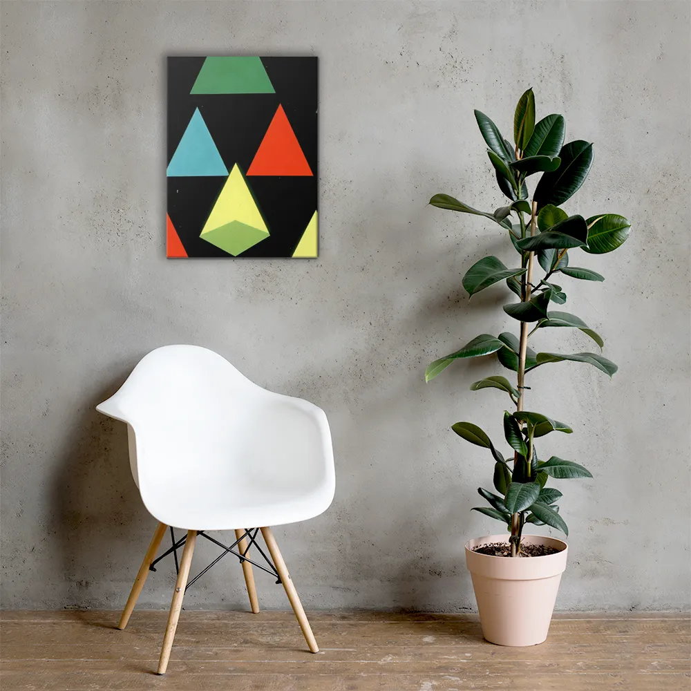 Geometric Harmony in Color | Canvas | 18″×24″