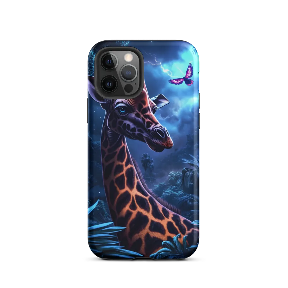 Mystical Giraffe in Twilight Jungle