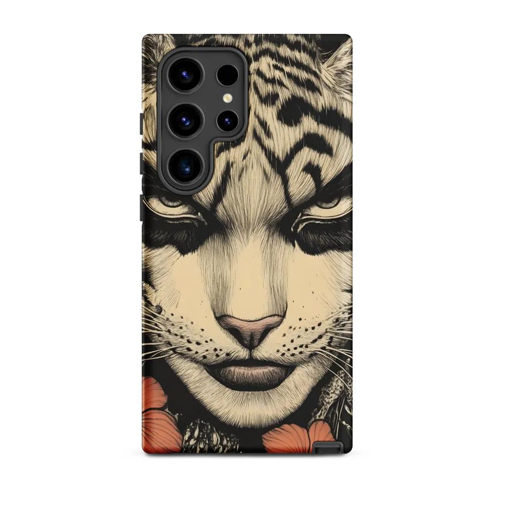 Feline Majesty: The Human-Leopard Connection | Phone Case |  S24 Ultra | Tough Case | Matte