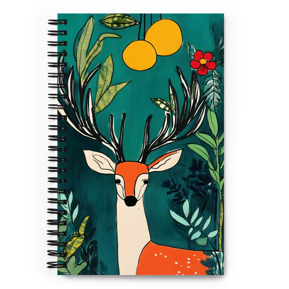 Nature's Embrace: The Majestic Deer | Spiral Notebook