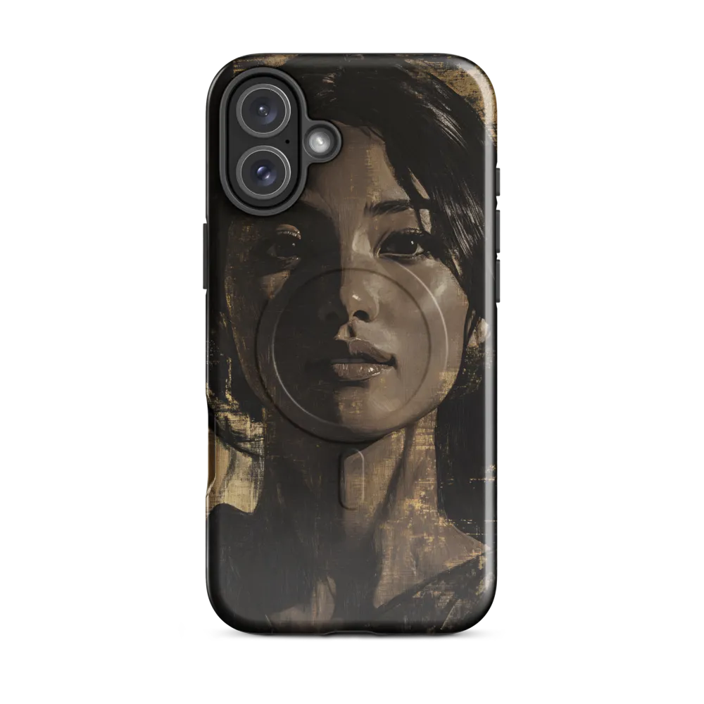 Golden Gaze: A Contemporary Portrait