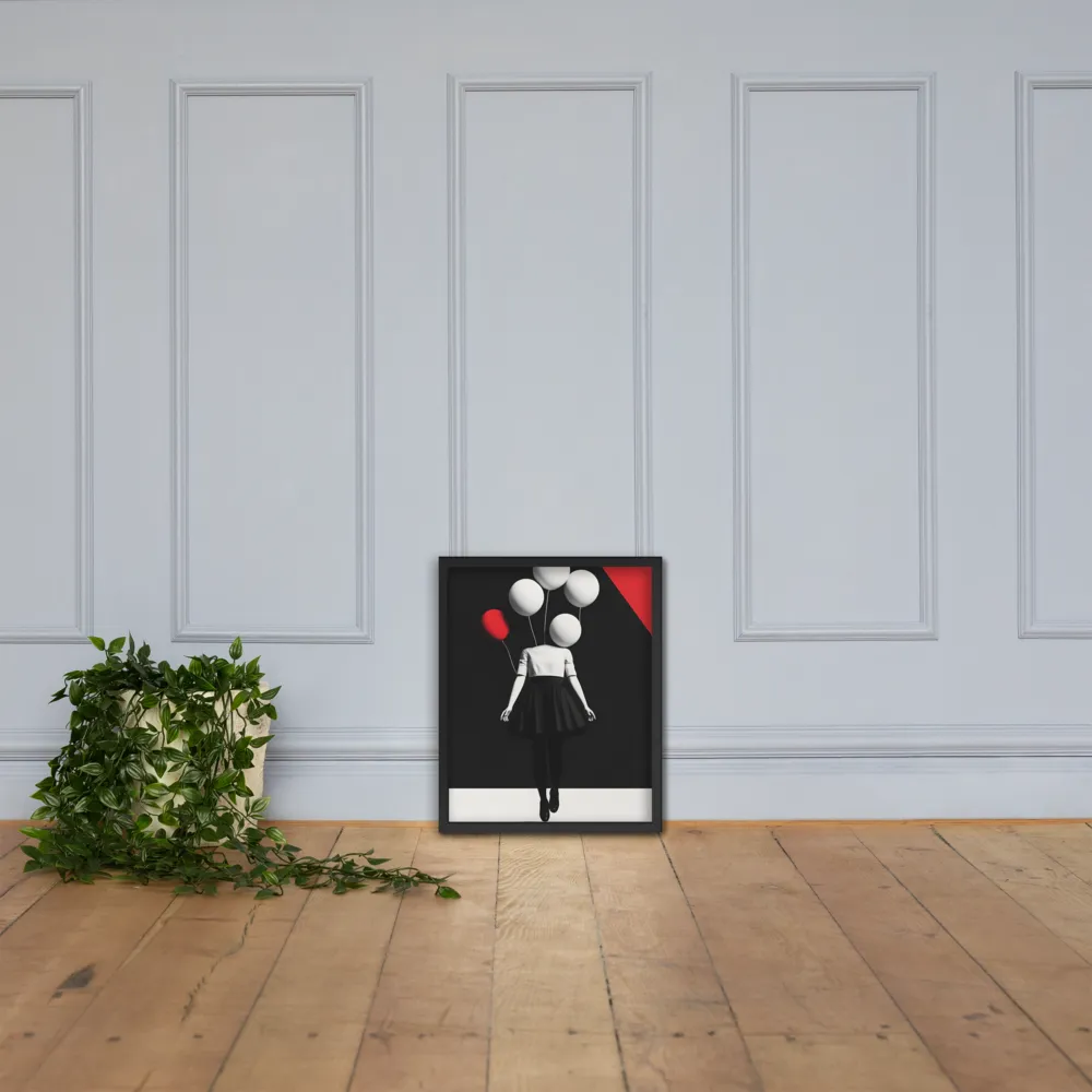 Suspended in Mystery | Poster with Black Frame | 16″×20″