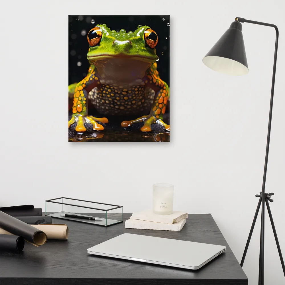 Emerald Elegance: The Frog in Focus