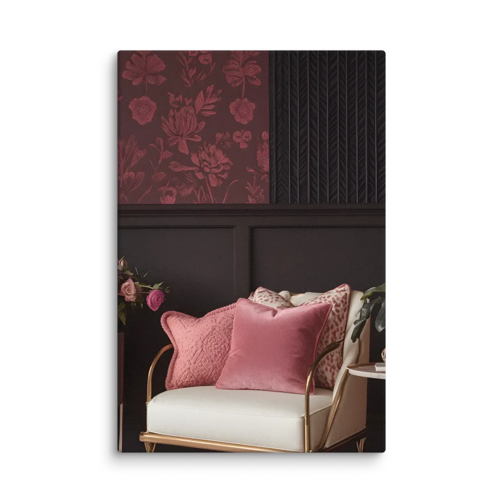 Elegance in Contrast: A Modern Interior Design | Canvas | 8″×12″