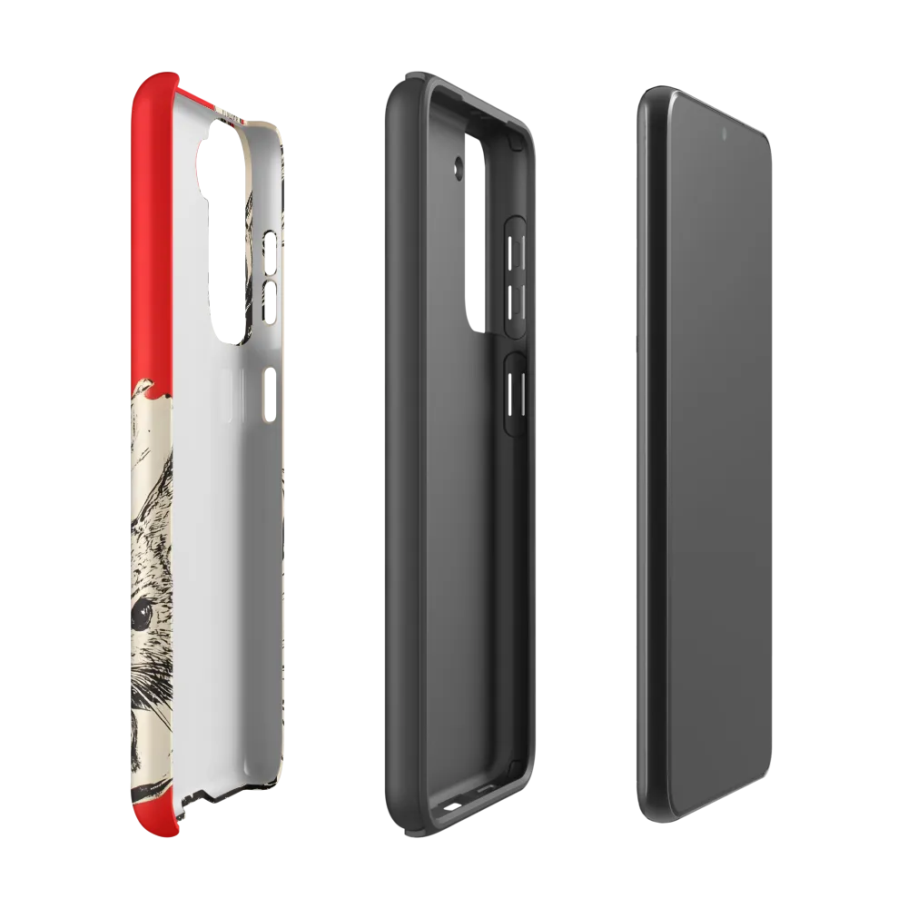 Whimsical Elegance: The Rabbit Lady | Phone Case |  S21 | Tough Case | Matte