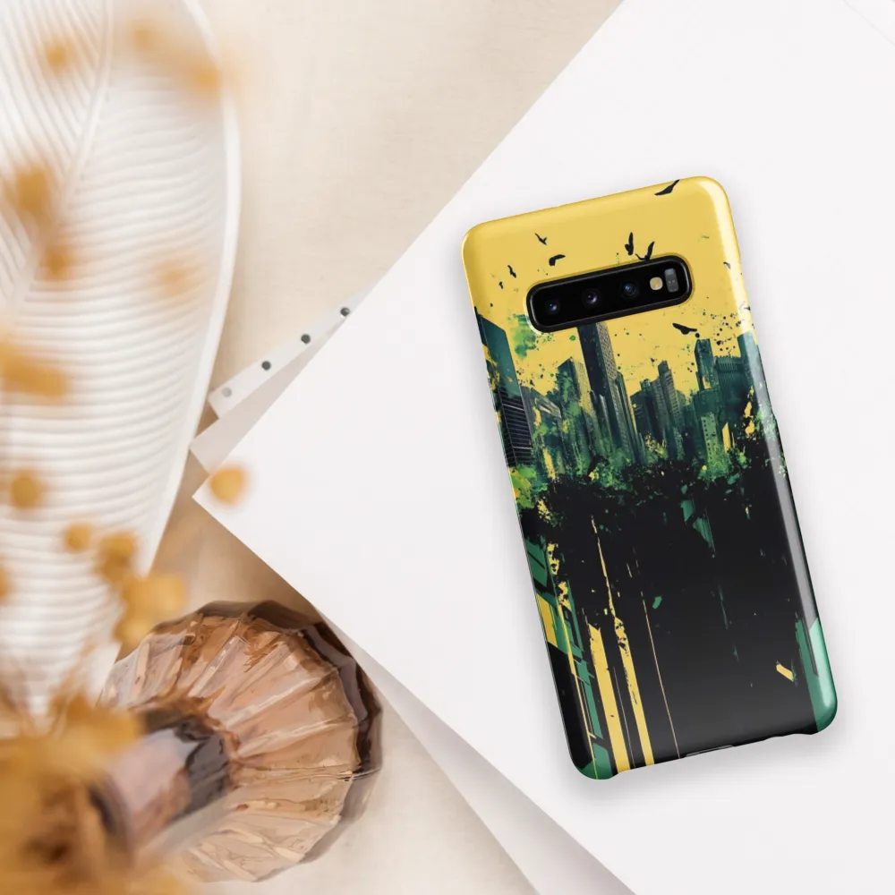 Urban Serenity: A Surreal Landscape | Phone Case |  S10 Plus | Snap Case | Glossy