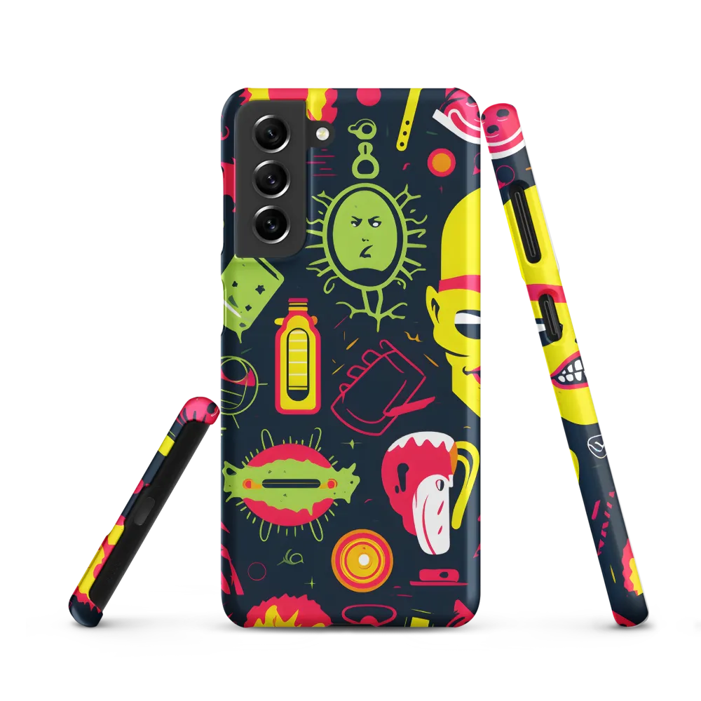 Neon Revelry: A Quirky Exploration of Modern Pop Art