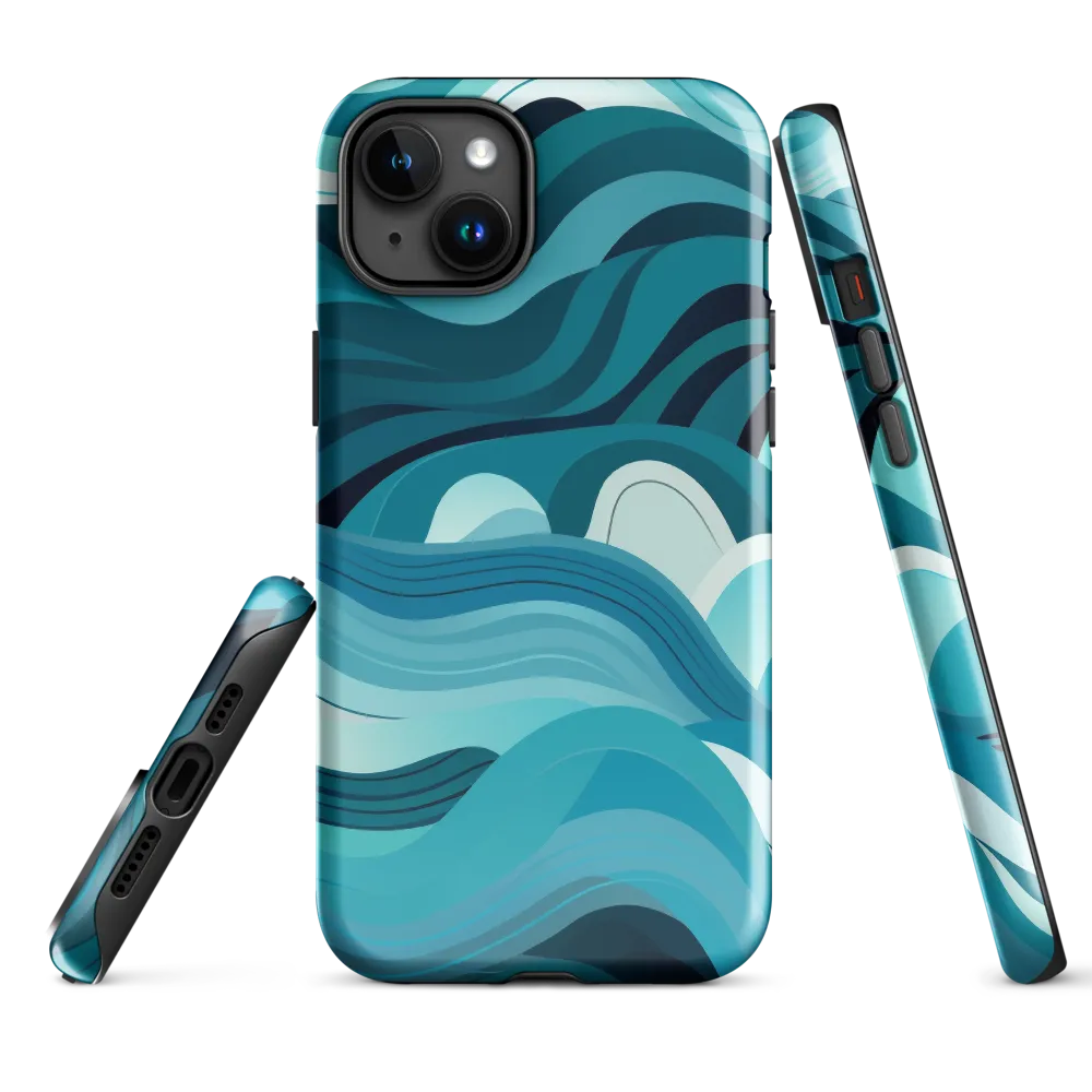 Ebb and Flow | Phone Case |  15 Plus | Tough Case | Glossy