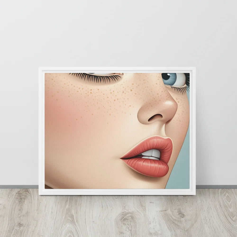 Intriguing Elegance | Canvas with White Frame | 16″×20″