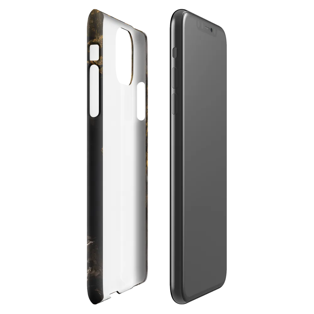 Golden Elegance: A Modern Profile Portrait | Phone Case |  11 Pro Max | Snap Case | Glossy