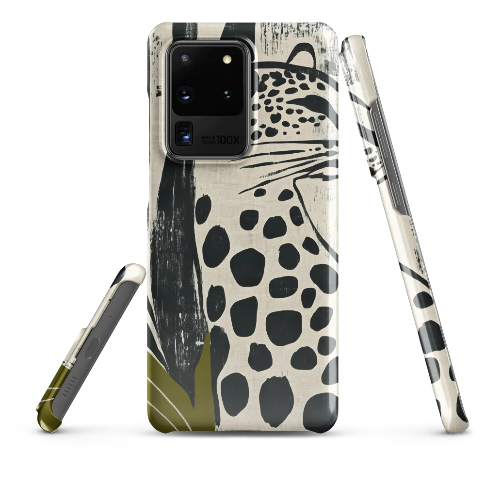 Leopard in Silhouette: A Modern Appeal | Phone Case |  S20 Ultra | Snap Case | Glossy