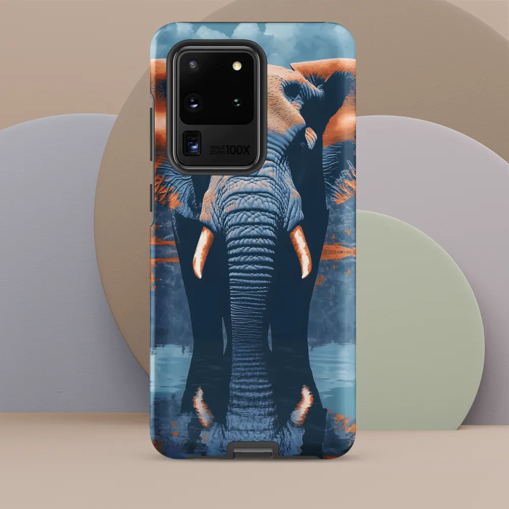 Majestic Reflection: The Elephant's Serenade