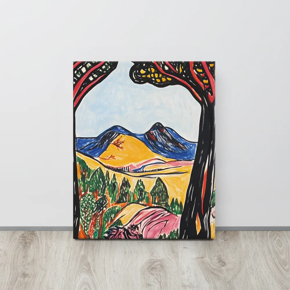 Vibrant Nature's Embrace | Canvas | 16″×20″